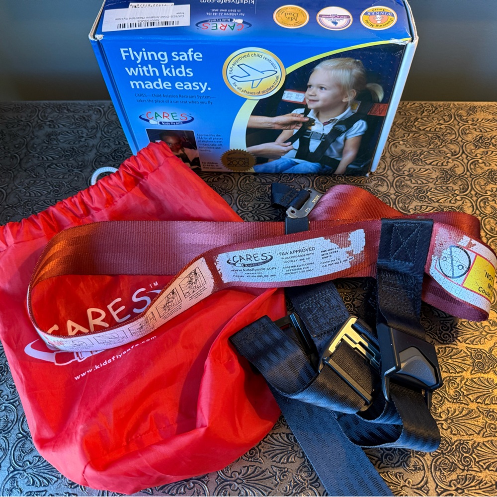 CARES Kids Fly Safe. FAA approved child restraint for airplane travel